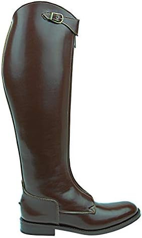 Mens Man Invader-1 Polo Players Boots Tall Knee High Leather Equestrian Brown