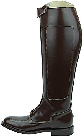 Mens Man Invader-1 Polo Players Boots Tall Knee High Leather Equestrian Brown
