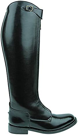 Mens Man Invader-1 Polo Players Boots Tall Knee High Leather Equestrian Black