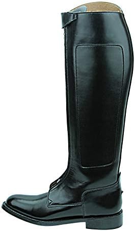 Mens Man Invader-1 Polo Players Boots Tall Knee High Leather Equestrian Black