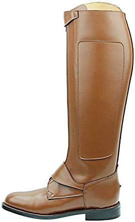 Mens Man Invader-2 Polo Players Boots Tall Knee High Leather Equestrian Tan