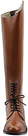 Mens Man Victory Leather English Field Boots Horse Back Riding Equestrian Tan