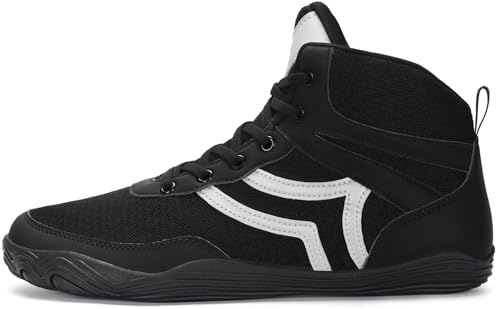Mens Wrestling Shoes Wide Boxing Shoes Zero Drop Sole