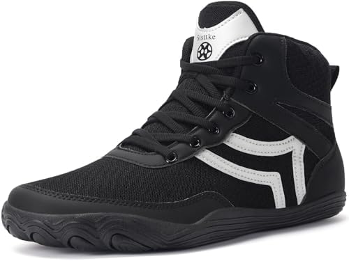 Mens Wrestling Shoes Wide Boxing Shoes Zero Drop Sole