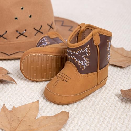 Miamooi Infant Baby Boys Girls Booties Newborn Cozy Fleece Warm Winter Boots Toddler Non-Slip Lace Up First Walking Shoes