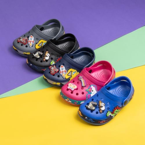 Miamooi Toddler Girls Boys Clogs Cute Cartoon Garden Water Clogs Little Kid Non-Slip Slides Indoor Outdoor Waterproof Beach Sandals Slip-on Beach Pool Shower Slippers Water Shoes
