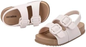 Mini Melissa Cozy Jelly Sandals For Toddlers & Little Kids - Summer Sandal W/Adjustable Back Strap Jelly Shoes For Girls & Boys