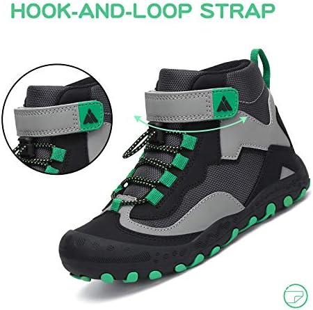 Mishansha Kids Water Resistant Hiking Boots Boys Girls Anti Collision Anti-Skid Athletic Outdoor Adventure Trekking Shoes