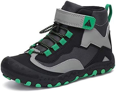 Mishansha Kids Water Resistant Hiking Boots Boys Girls Anti Collision Anti-Skid Athletic Outdoor Adventure Trekking Shoes