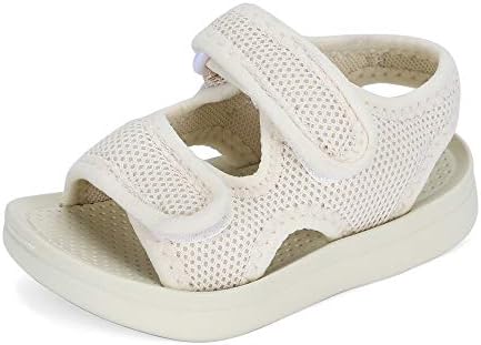 MK MATT KEELY Unisex Kids Summer Slide Sandals Baby Comfort Anti-Slip Open Toe Adjustable Walking Beach Shower Shoes for Boys Girls