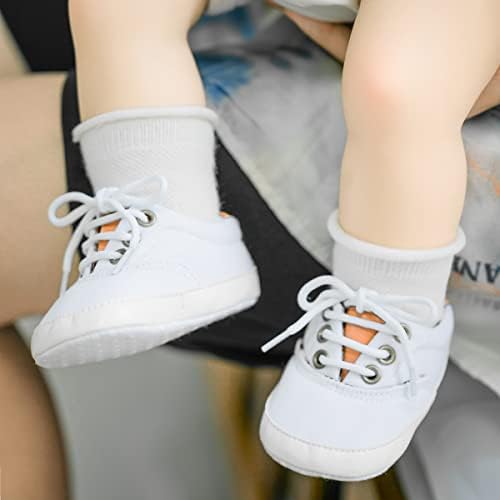 Morbido Infant Baby Boys Girls Canvas Sneaker Toddler Slip On Anti Skid Newborn First Walkers Candy Shoes For 0-18 Months