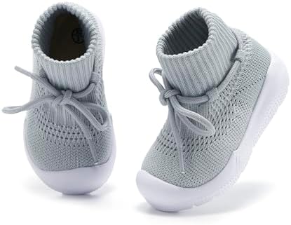 MORENDL Baby Sock Shoes Toddler Sneakers Infant Tennis Slip On Walking Shoes Boys & Girls Non-Slip Slippers