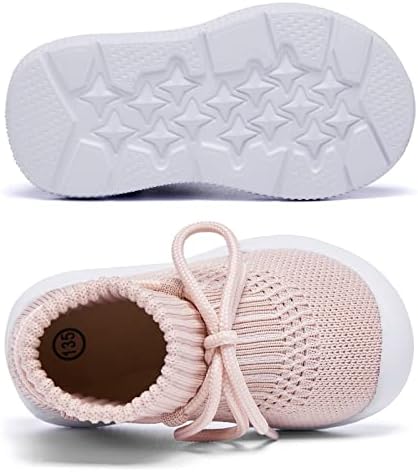 MORENDL Baby Sock Shoes Toddler Sneakers Infant Tennis Slip On Walking Shoes Boys & Girls Non-Slip Slippers