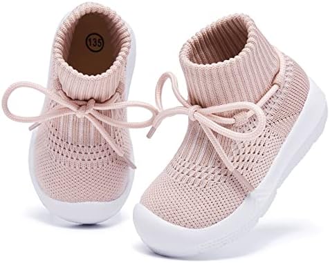 MORENDL Baby Sock Shoes Toddler Sneakers Infant Tennis Slip On Walking Shoes Boys & Girls Non-Slip Slippers