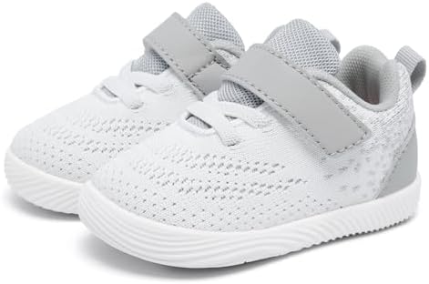 MORENDL Toddler Sneakers Baby Boys & Girls Barefoot Shoes Lightweight Breathable Walking Running Tennis Athletic Sport Shoes