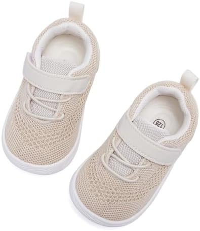 MORENDL Toddler Sneakers Baby Boys & Girls Barefoot Shoes Lightweight Breathable Walking Running Tennis Athletic Sport Shoes