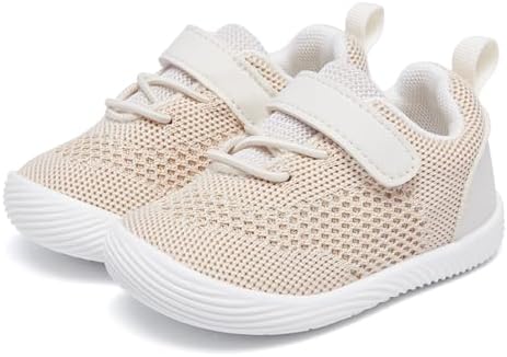 MORENDL Toddler Sneakers Baby Boys & Girls Barefoot Shoes Lightweight Breathable Walking Running Tennis Athletic Sport Shoes