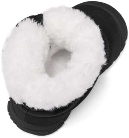 MORENDL Toddler Winter Snow Boots 0-4 Years Boy & Girl Warm Fur Walking Shoes Baby Booties