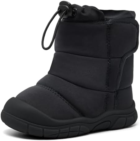 MORENDL Toddler Winter Snow Boots 0-4 Years Boy & Girl Warm Fur Walking Shoes Baby Booties