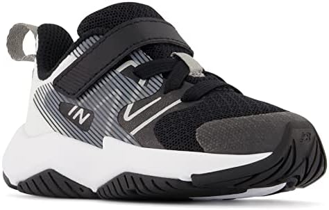 New Balance Kid's Rave Run V2 Hook And Loop Running Shoe Black/White 2 Infant