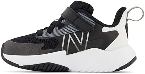 New Balance Kid's Rave Run V2 Hook And Loop Running Shoe Black/White 2 Infant