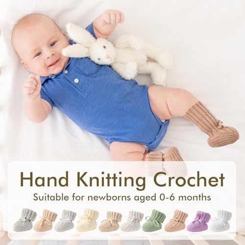 Newborn Shoes Soft Knitted Baby Booties A Gentle Hug For Tiny Feet Warm Cozy & Lightweight Infant Shoes For Boys & Girls