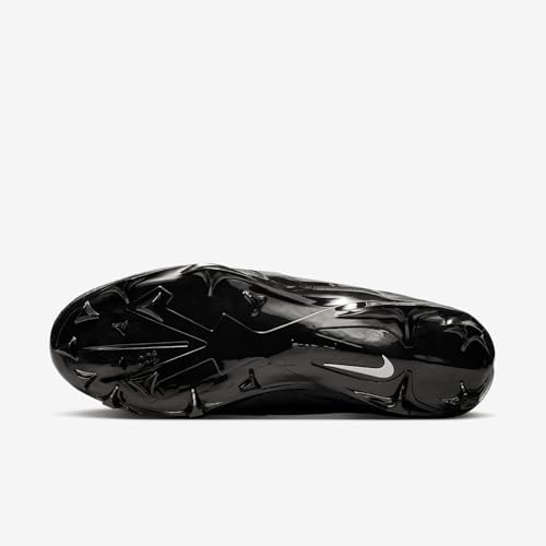 Nike Alpha Menace 4 Pro Football Cleats (FD7037-002 Black/Metallic Silver)