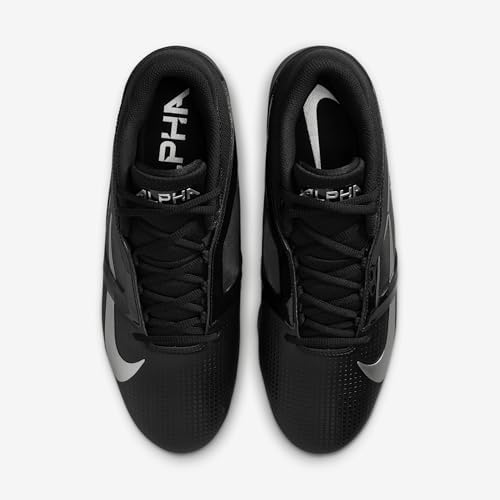 Nike Alpha Menace 4 Pro Football Cleats (FD7037-002 Black/Metallic Silver)