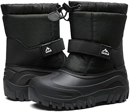 NORTIV 8 Kids Snow Boots Boy's Girl's Waterproof Cold Weather Classic Booties Hiking Outdoor Shoes (Little Kids/Big Kids)