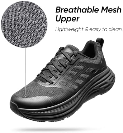 NORTIV 8 Men's Walking Running Tennis Cushioning Shoes ActiveFloat Non Slip Athletic Gym Workout Jogging Comfortable Sneakers