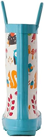 OAKI Toddler Rain Boots – Lightweight Waterproof Rubber Boots For Kids With Easy-On Handles – Durable Kids Outdoor Footwear