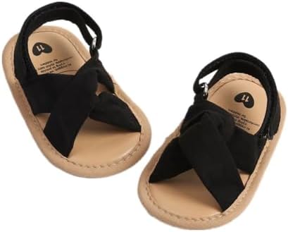 Ohwawadi Baby Boys Girls Sandals Soft Sole Summer Infant Wedding Dress Flat Shoes Beach Sandal Newborn Crib Shoes First Walkers