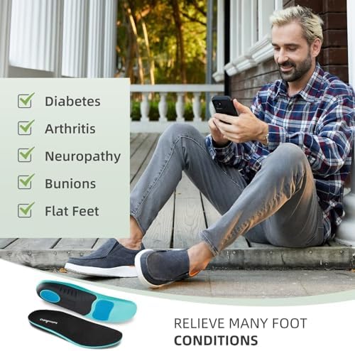 OrthoComfoot Men's Orthopedic Comfortable Slip-On Shoes With Arch Support Orthotic Loafers For Plantar Fasciitis Canvas Leisure Vintage Flat Walking Shoes For Foot And Heel Pain Relief