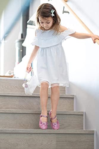 Otter MOMO Toddler/Little Girls Mary Jane Ballerina Flats Shoes Slip-on School Party Dress Shoes