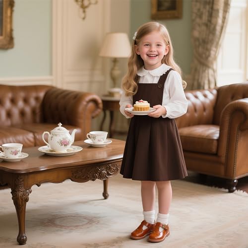 Otter MOMO Toddler/Little Girls Mary Jane Ballerina Flats Shoes Slip-on School Party Dress Shoes