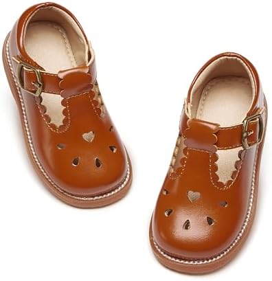 Otter MOMO Toddler/Little Girls Mary Jane Ballerina Flats Shoes Slip-on School Party Dress Shoes