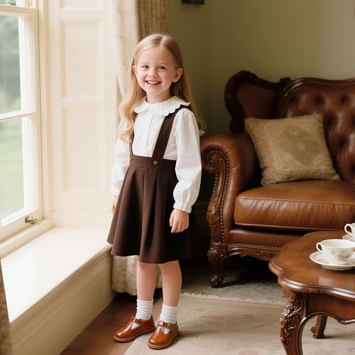 Otter MOMO Toddler/Little Girls Mary Jane Ballerina Flats Shoes Slip-on School Party Dress Shoes