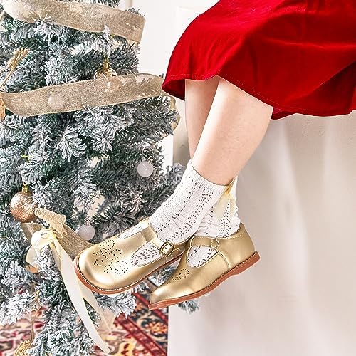 Otter MOMO Toddler/Little Girls Mary Jane Ballerina Flats Shoes Slip-on School Party Dress Shoes