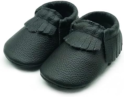 OWLOWLA Baby Moccasins Soft Sole Leather Baby Shoes Infant Toddler Pre-Walker Shoes Baby Boy Girl