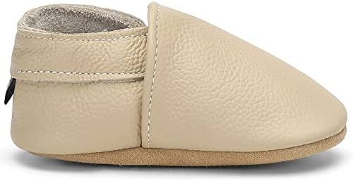 OWLOWLA Soft Sole Baby Shoes Leather Baby First Walking Crib Shoes Slip-on Baby Moccasins Infant Toddler Pre-Walker Shoes for Boy Girl