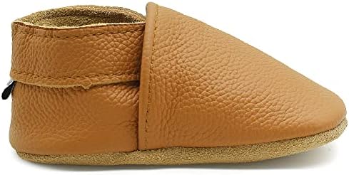 OWLOWLA Soft Sole Baby Shoes Leather Baby First Walking Crib Shoes Slip-on Baby Moccasins Infant Toddler Pre-Walker Shoes for Boy Girl