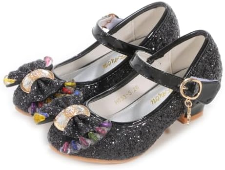 Princess Shoes Toddler Dress Shoes For Girls With High Heels - Comfortable & Stylish (Size 2-13)
