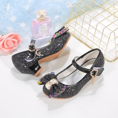 Princess Shoes Toddler Dress Shoes For Girls With High Heels - Comfortable & Stylish (Size 2-13)