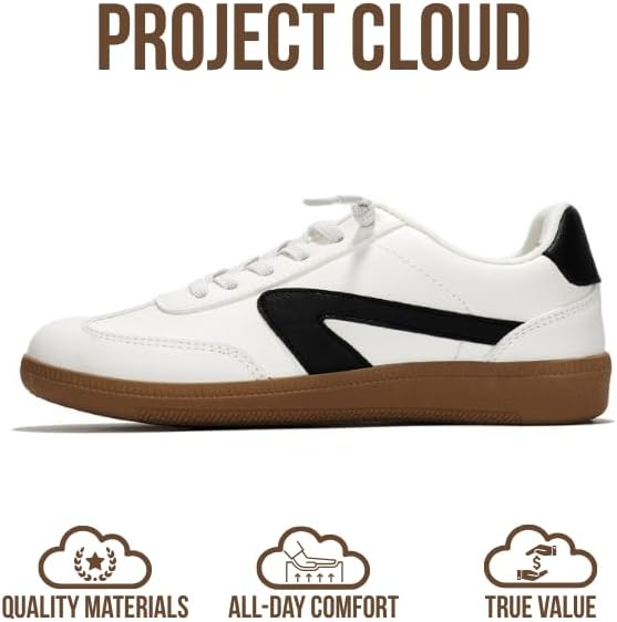 Project Cloud Kids Shoes For Girls & Boys - Non-Slip Memory Foam Girls Shoes - Lightweight Lace-Up Boys Fashion Sneakers Trendy (Little Irita)