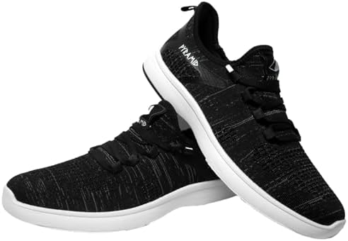 Pyramid Men’s Path Lite “Hey Bro” Slip-On Knit Bowling Shoes - Lightweight Seamless Design Athletic Fit Breathable Knit Upper Universal Slide Soles