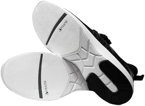 Pyramid Men’s Path Lite “Hey Bro” Slip-On Knit Bowling Shoes - Lightweight Seamless Design Athletic Fit Breathable Knit Upper Universal Slide Soles