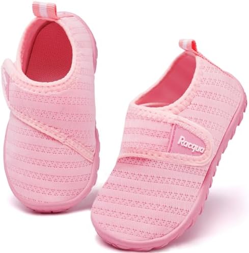Racqua Baby Todder Water Shoes Boy's Girl's Quick Dry Barefoot Shoes Non-Slip Swim Pool Aqua Shoes(Baby/Toddler)