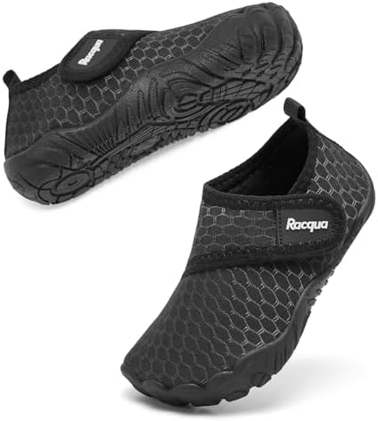 Racqua Boys Toddler Baby Water Shoes Girls Non-Slip Beach Outdoor Sports Breathable Water Shoes Quick Dry Lightweight Swim Pool Aqua Shoes(Baby/Toddler)