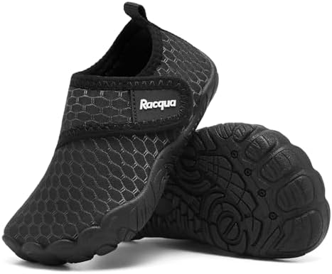 Racqua Boys Toddler Baby Water Shoes Girls Non-Slip Beach Outdoor Sports Breathable Water Shoes Quick Dry Lightweight Swim Pool Aqua Shoes(Baby/Toddler)