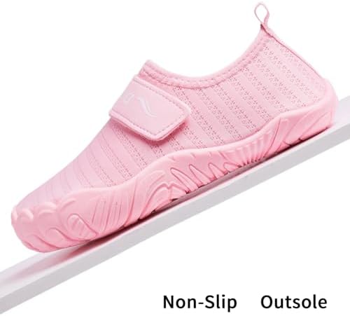 Racqua Kids Water Shoes Non-Slip Beach Shoes Outdoor Breathable Swim Shoes Quick Dry Lightweight Pool Aqua Shoes Boys Girls(Little Kid/Big Kid)